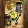 SIAM Green Thai curry kit with ingredients on a woven tray